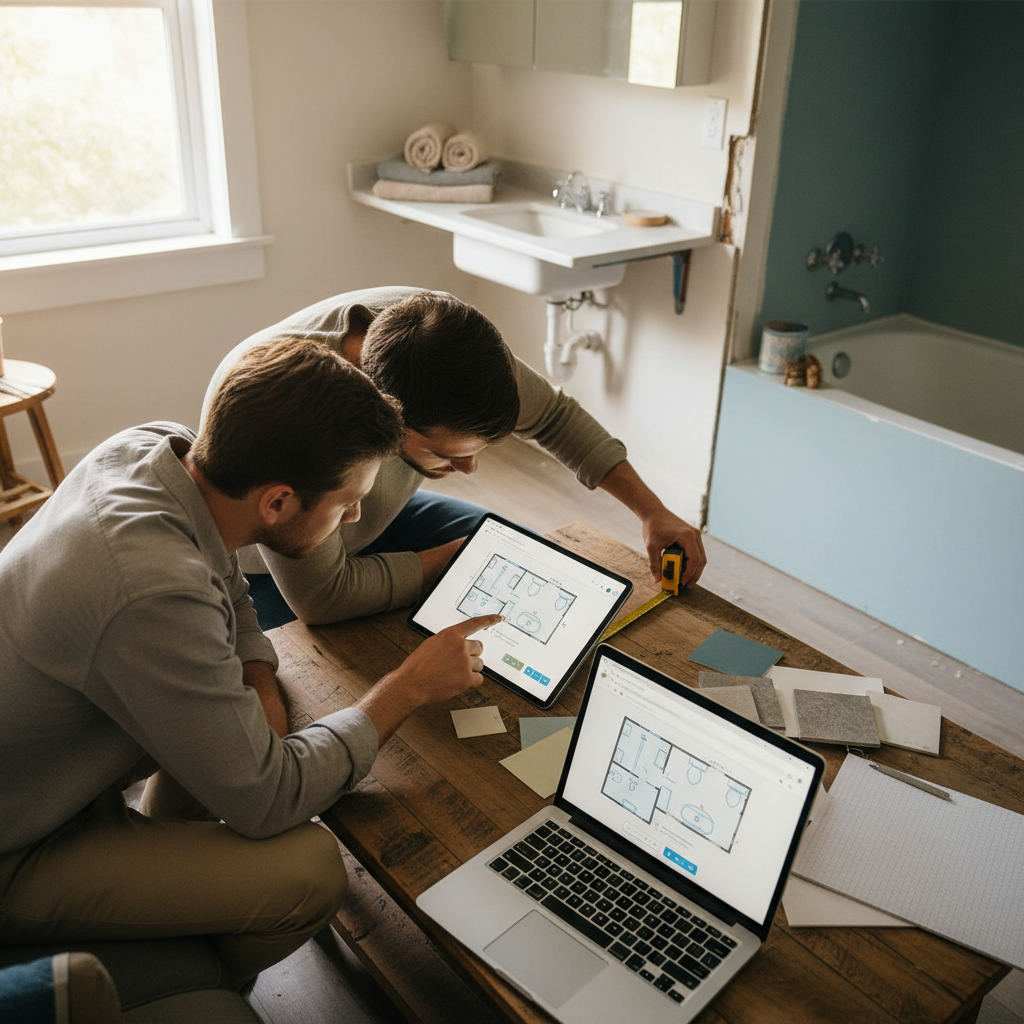 Editorial hero image illustrating: Design Bathroom Space Planner: Step-by-Step Guide