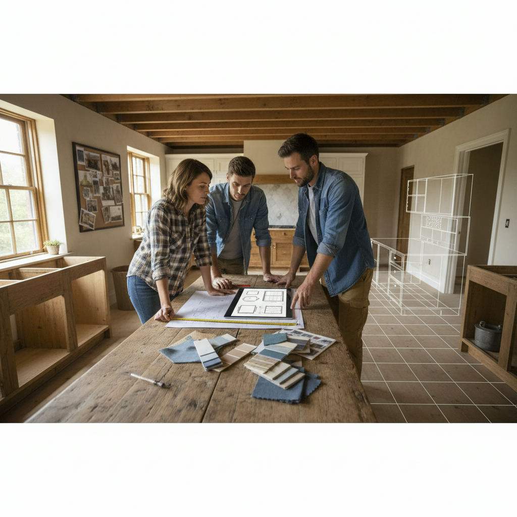 Editorial hero image illustrating: How to Plan a Kitchen Renovation (Free Planner Guide)