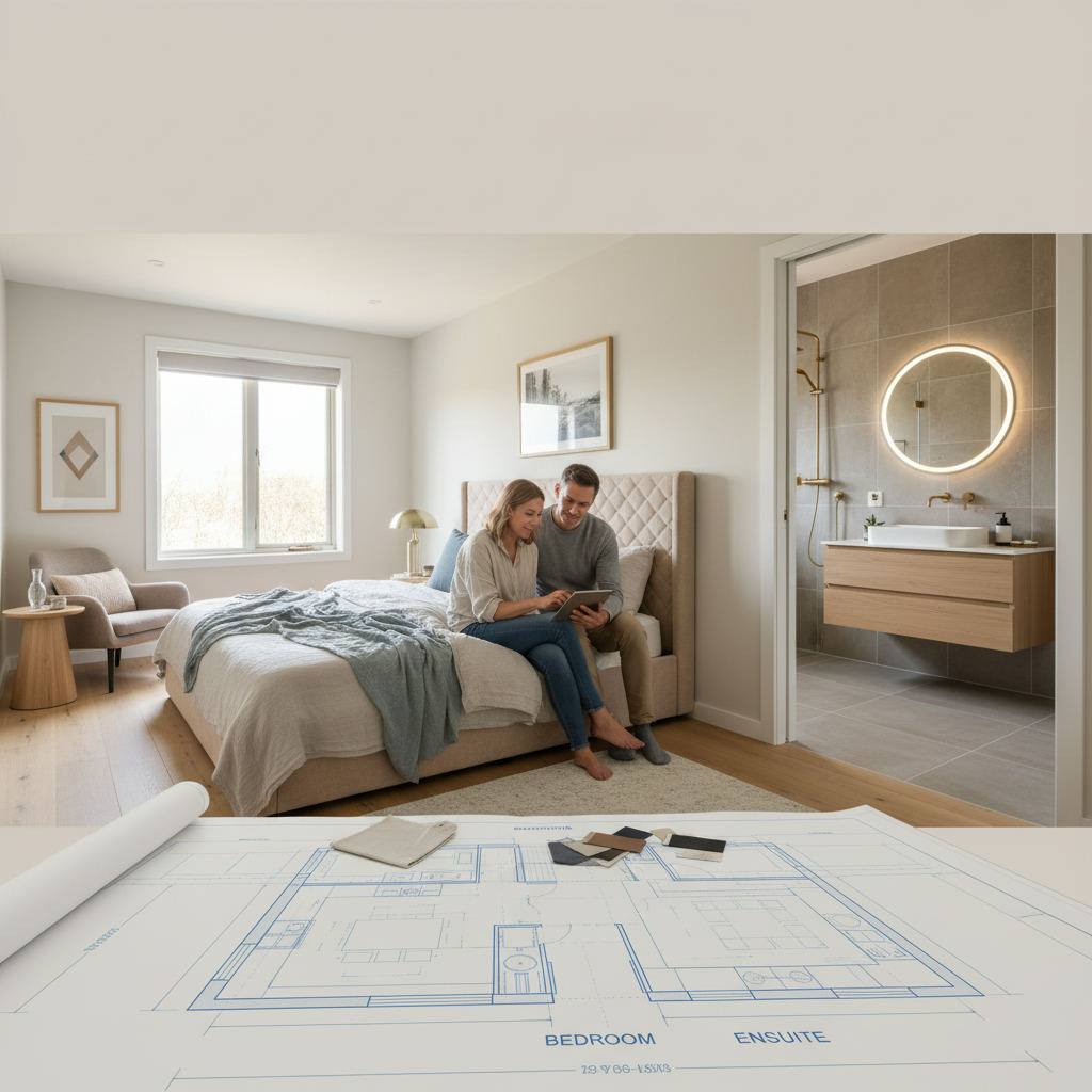 Illustration for: Matching your bedroom design with your ensuite