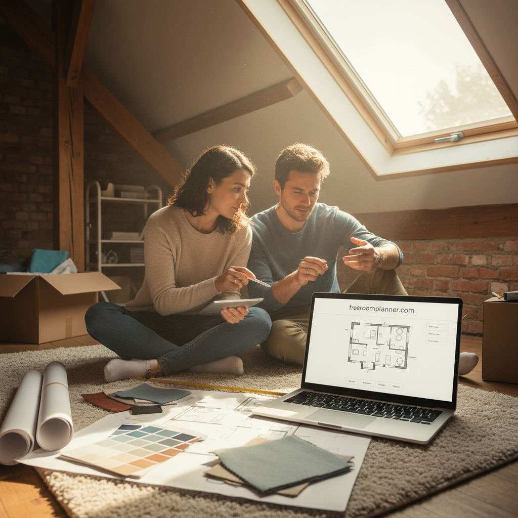 Editorial hero image illustrating: Loft Conversion Planning Tool: Free Floor Plan Guide