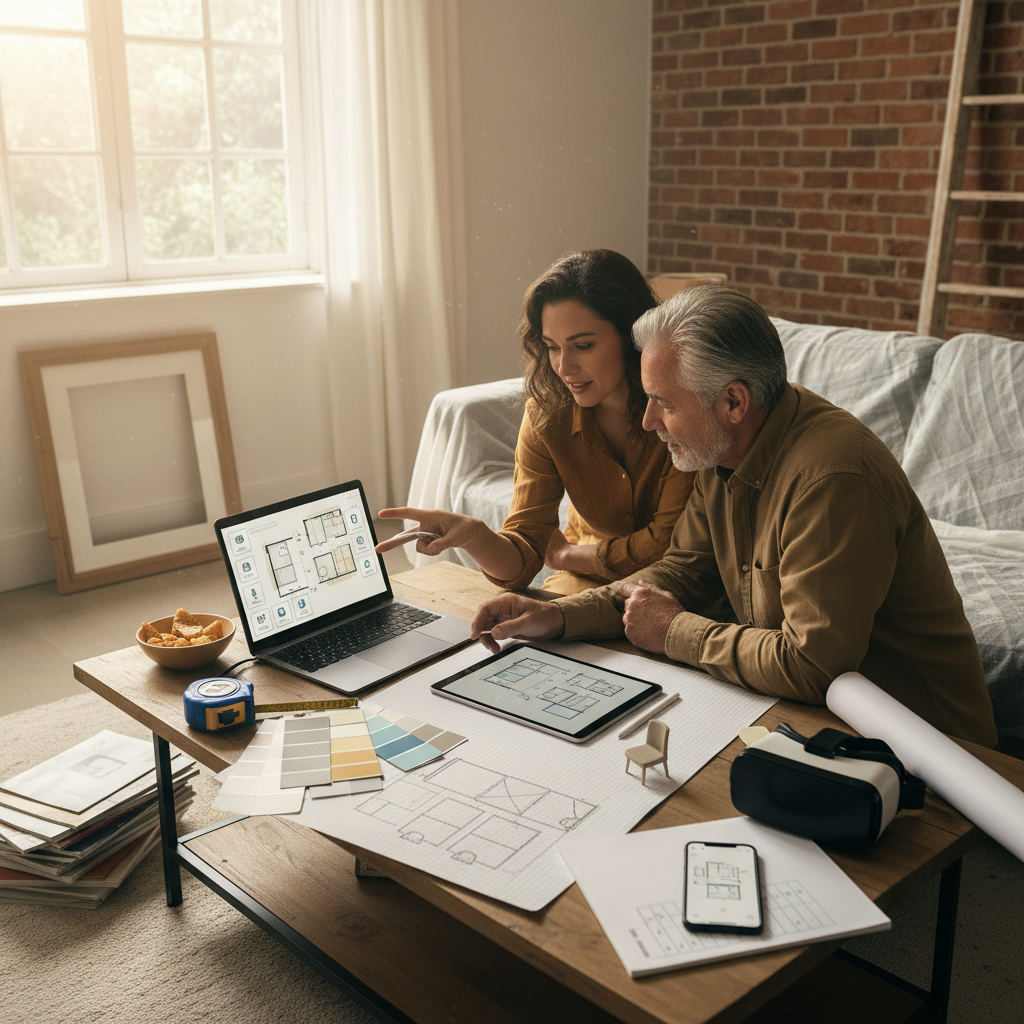 Editorial hero image illustrating: How to Create a Room Layout Plan: 8 Best Tools for 2026