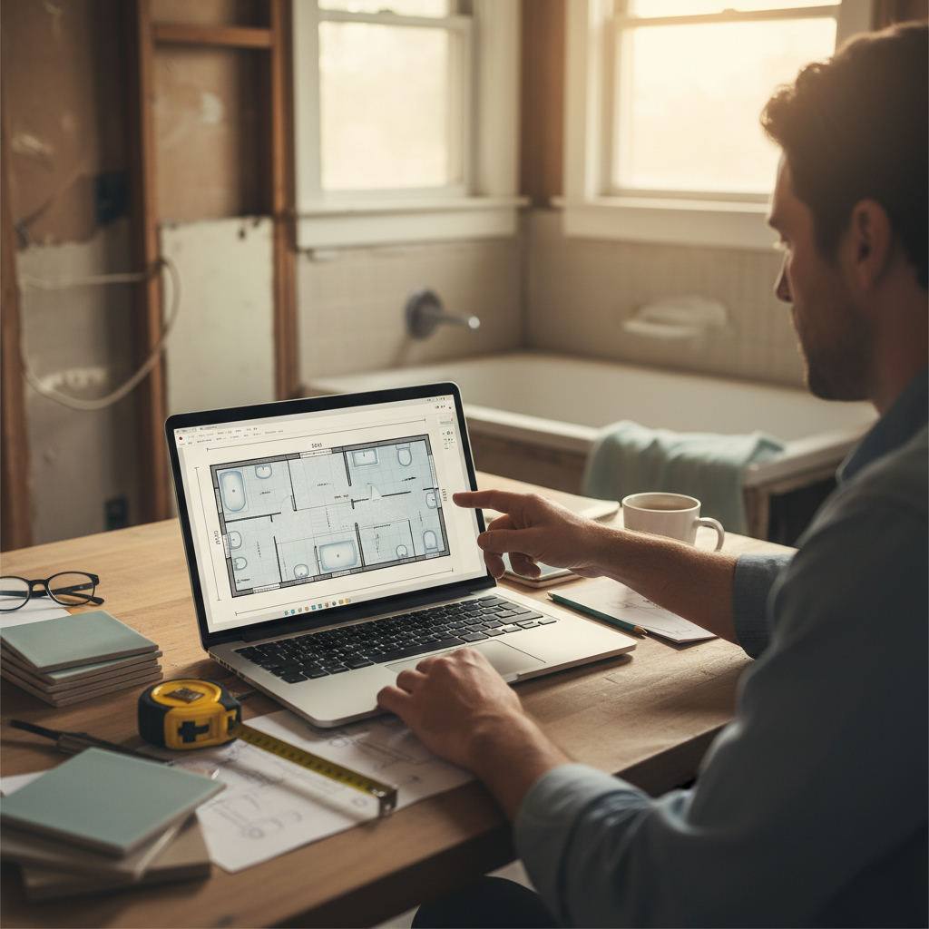 Editorial hero image illustrating: Bathroom Design Software With Fixture Placement: A Practical Guide