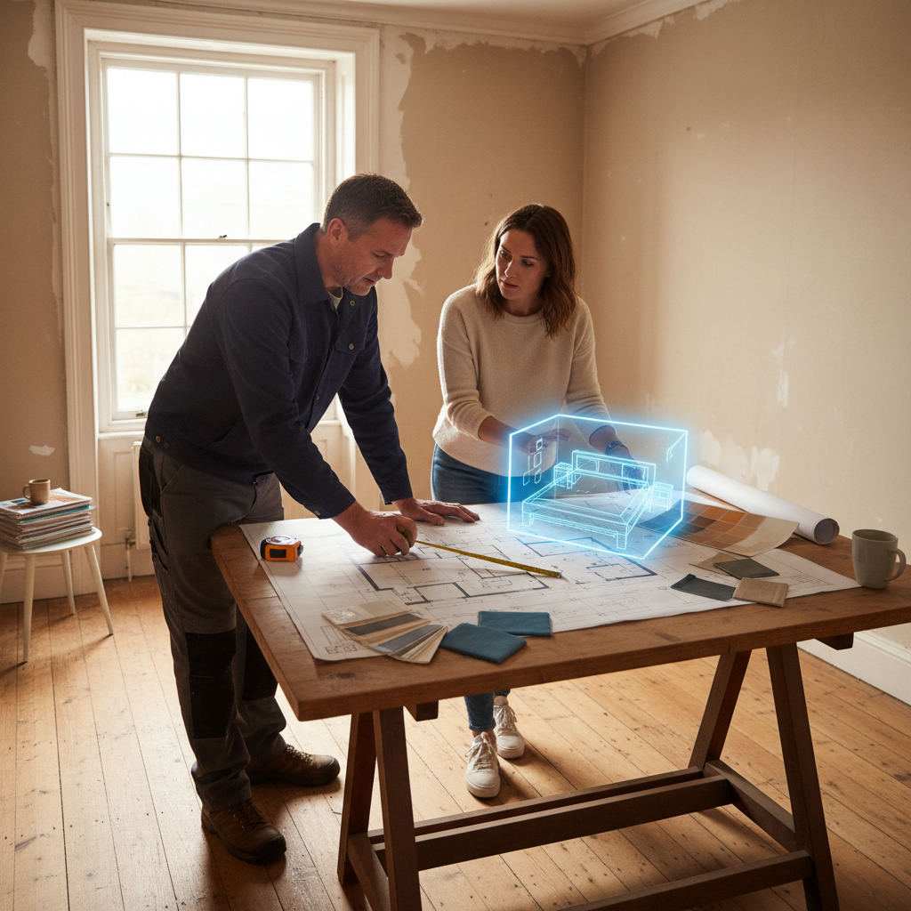 Illustration for: Does Sharing a Floor Plan With a Contractor Actually Help?