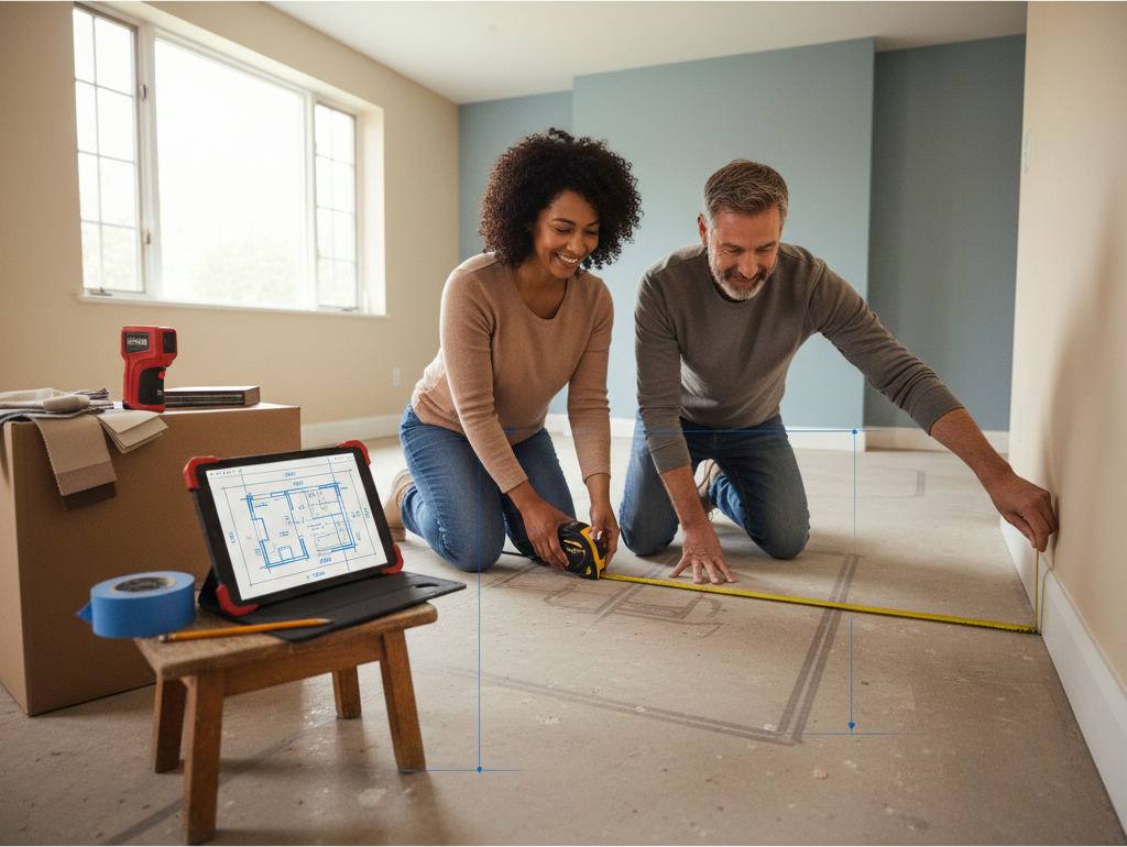 Illustration for: What tools do you need to measure a room accurately?