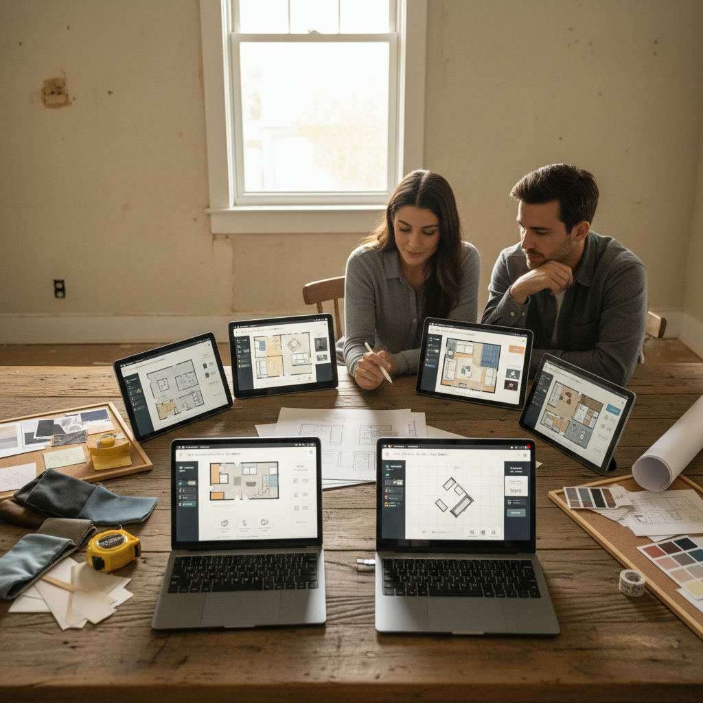 Editorial hero image illustrating: Best Free Floor Plan Software for Home Renovation 2025