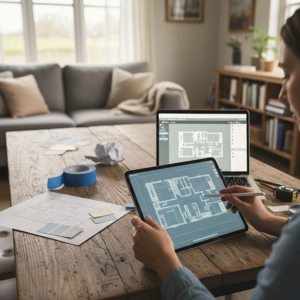 Illustration for: How to draw a home floor plan accurately in minutes