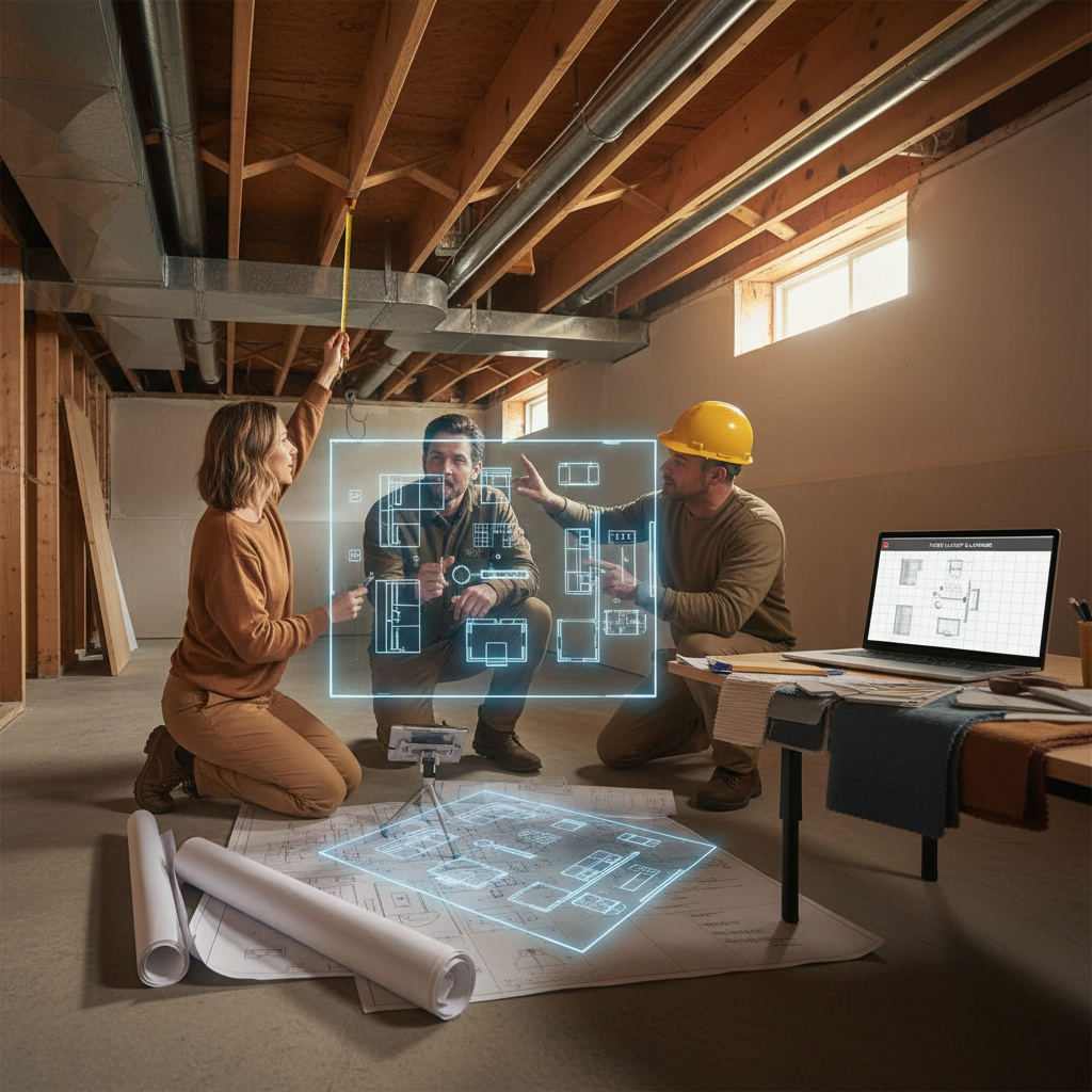 Editorial hero image illustrating: Low Ceiling Basement Layout Planning Tips: A Practical Guide