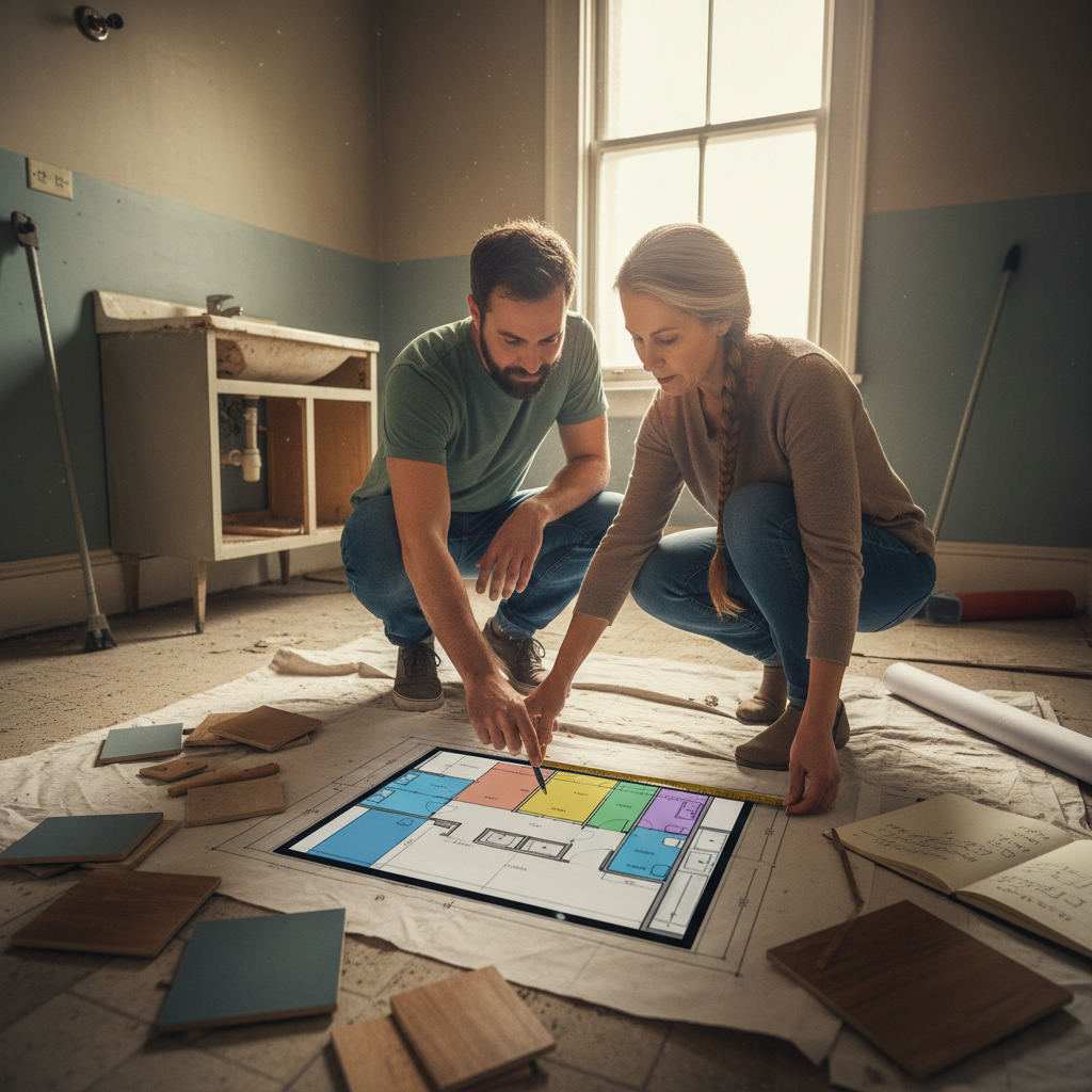 Illustration for: Why Picturing Your Bathroom Layout First Saves Time and Money