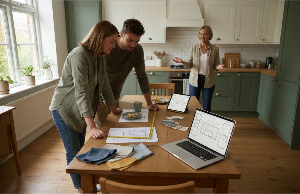 Editorial hero image illustrating: Small Kitchen Layout Ideas With Island: Will It Fit?