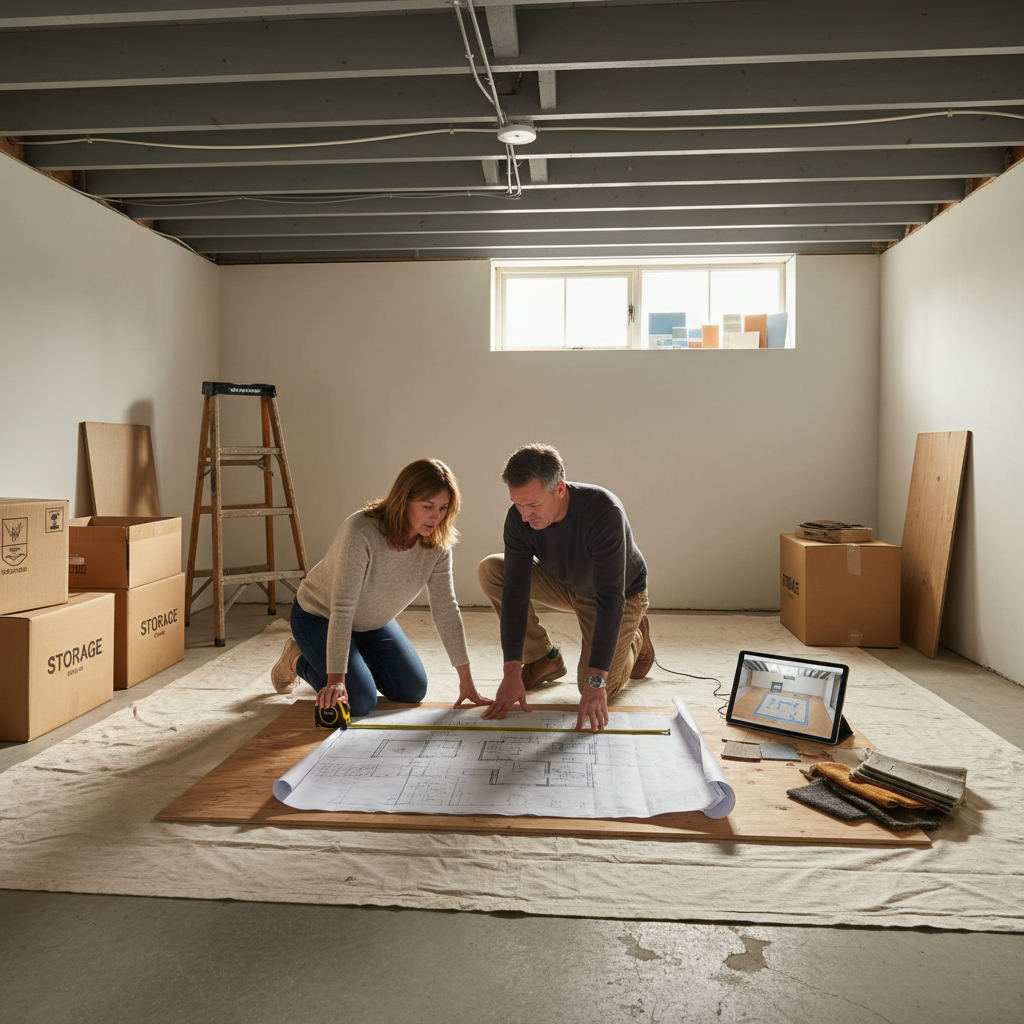 Illustration for: Why does a low ceiling basement need a plan first?