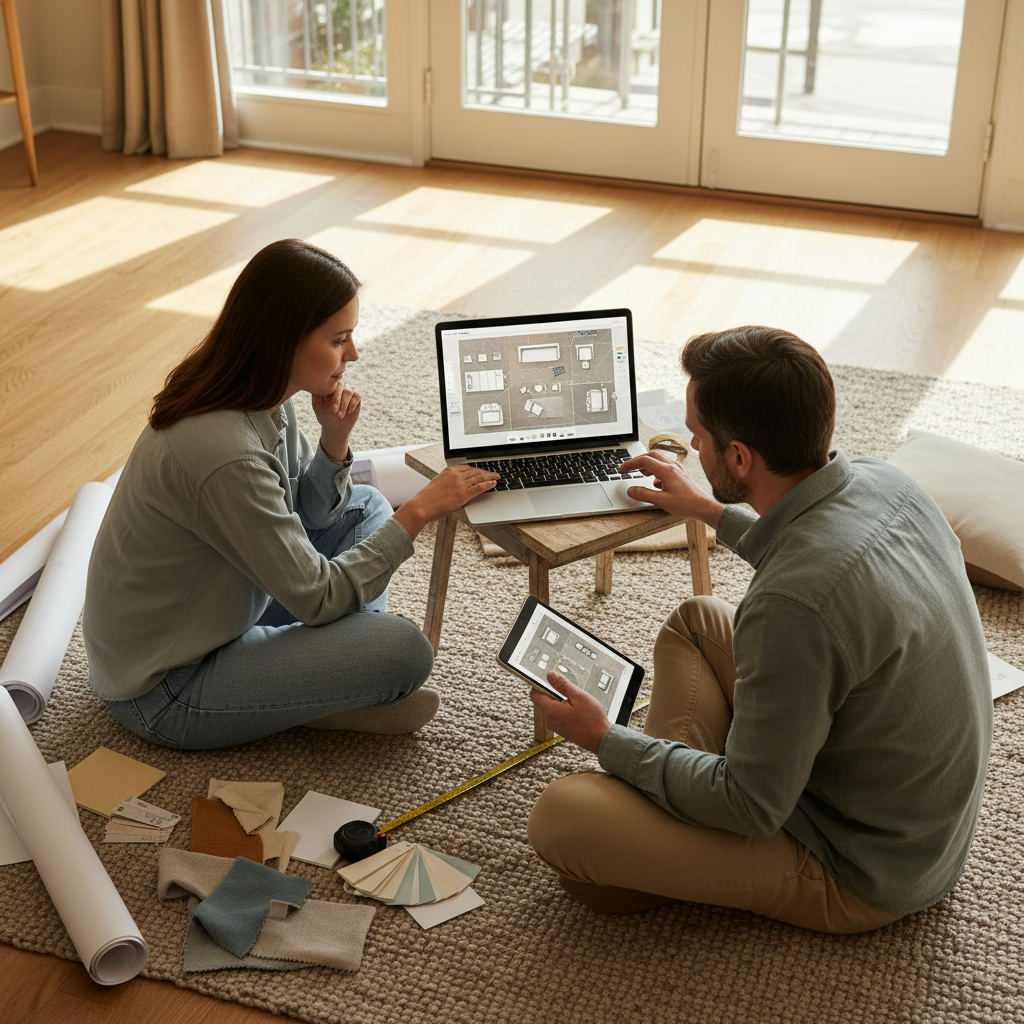 Editorial hero image illustrating: How to Use a Furniture Arrangement Tool Online